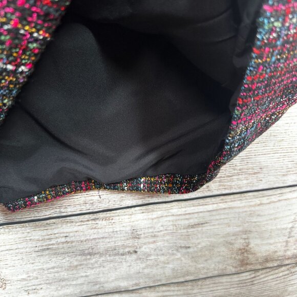 Tuckernuck Cameron Tweed Dress Womens XXS Multicolor Pearl Trim Short Sleeve NWT - Picture 6 of 12